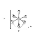 7" Silver Buffed Aluminum Decorative Jack - Homeroots