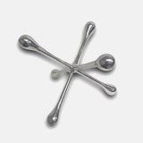 12" Silver Finish Extra Large Decorative Jack - Homeroots - Flyclothing LLC