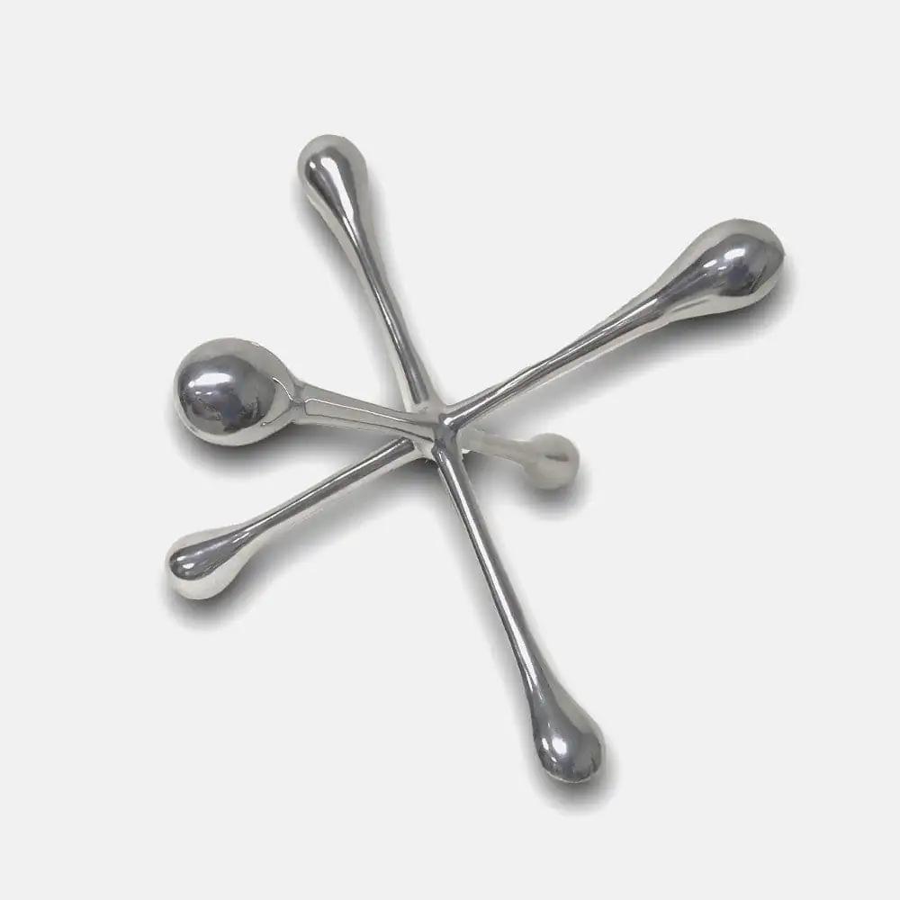12" Silver Finish Extra Large Decorative Jack - Homeroots