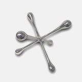 12" Silver Finish Extra Large Decorative Jack - Homeroots