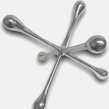 12" Silver Finish Extra Large Decorative Jack - Homeroots - Flyclothing LLC