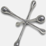 12" Silver Finish Extra Large Decorative Jack - Homeroots