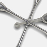 12" Silver Finish Extra Large Decorative Jack - Homeroots - Flyclothing LLC
