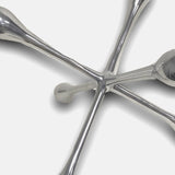 12" Silver Finish Extra Large Decorative Jack - Homeroots