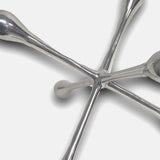 12" Silver Finish Extra Large Decorative Jack - Homeroots - Flyclothing LLC