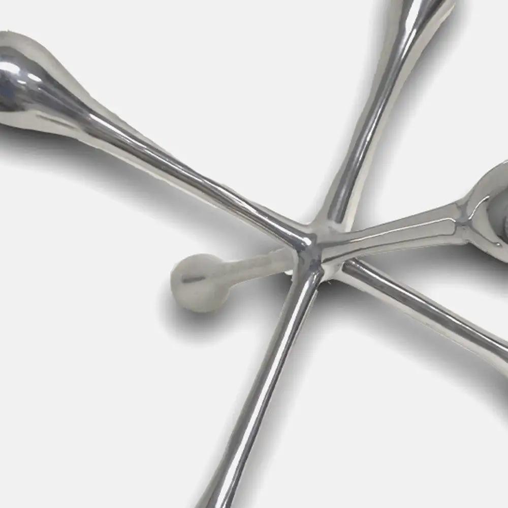 12" Silver Finish Extra Large Decorative Jack - Homeroots