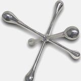 12" Silver Finish Extra Large Decorative Jack - Homeroots - Flyclothing LLC