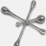 12" Silver Finish Extra Large Decorative Jack - Homeroots