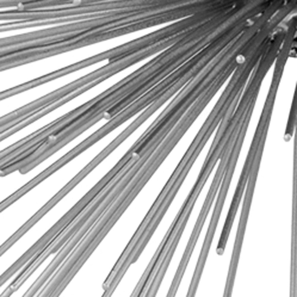 10" Silver Metal Spiky Sphere Tabletop Sculpture - Homeroots - Flyclothing LLC