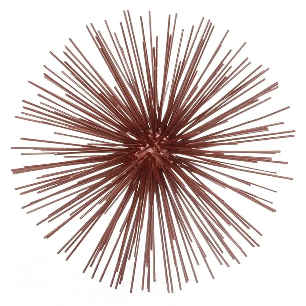10" X 10" X 10" Red Large Spiked Sphere - Homeroots