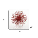 8" X 8" X 8" Red Medium Spiked Sphere - Homeroots - Flyclothing LLC