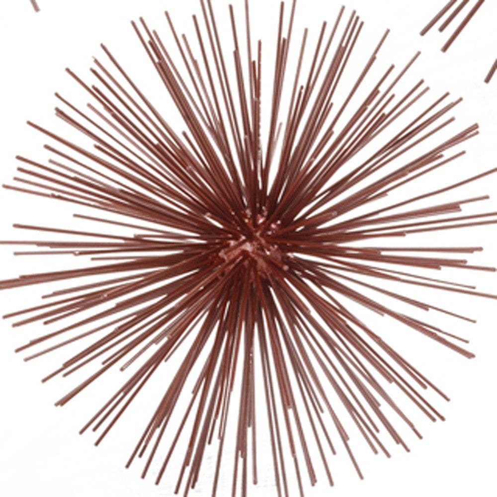 8" X 8" X 8" Red Medium Spiked Sphere - Homeroots - Flyclothing LLC