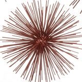 8" X 8" X 8" Red Medium Spiked Sphere - Homeroots