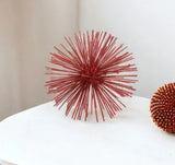 8" X 8" X 8" Red Medium Spiked Sphere - Homeroots - Flyclothing LLC