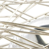 12" Silver Aluminum Abstract Wire Round Centerpiece Bowl - Homeroots