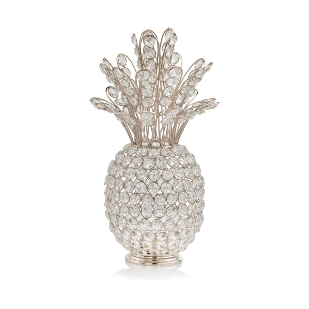 13" Silver Metal Decorative Pineapple - Homeroots - Flyclothing LLC