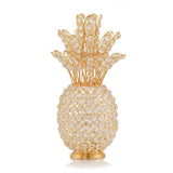 13" Gold and Faux Crystal Pineapple Tabletop Sculpture - Homeroots - Flyclothing LLC