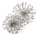 6.5" X 6.5" X 6.5" Silver Starburst Spheres Set Of 2 - Homeroots - Flyclothing LLC