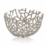 Round Silver Twigs Centerpiece Bowl - Homeroots