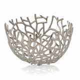 Round Silver Twigs Centerpiece Bowl - Homeroots
