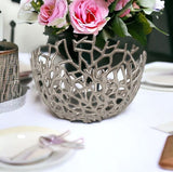 Round Silver Twigs Centerpiece Bowl - Homeroots