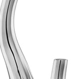 Set of Two Silver Aluminum Squiggly Table Vases - Homeroots - Flyclothing LLC