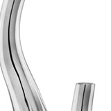 Set of Two Silver Aluminum Squiggly Table Vases - Homeroots - Flyclothing LLC