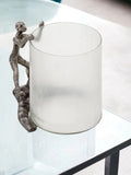 10" Silver Aluminum Tabletop Sculpture - Homeroots