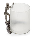 10" Silver Aluminum Tabletop Sculpture - Homeroots