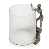 10" Silver Aluminum Tabletop Sculpture - Homeroots