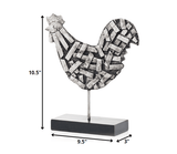 11" Black and Silver Aluminum Tabletop Sculpture - Homeroots - Flyclothing LLC