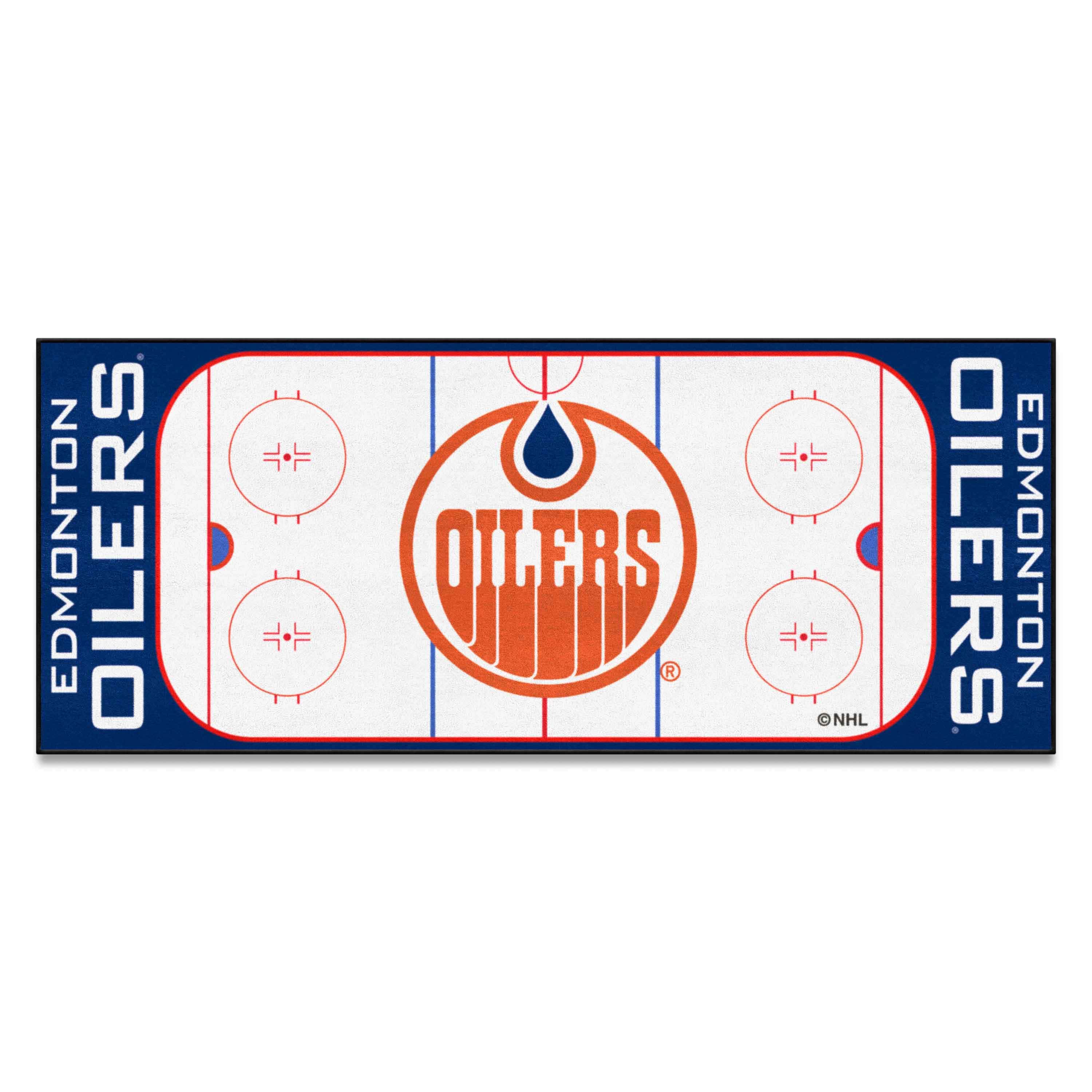 NHLRETRO Edmonton Oilers Rink Runner - 30in. x 72in. - Edmonton Oilers