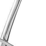 20" Aluminum Silver Modern Abstract Table Vase - Homeroots