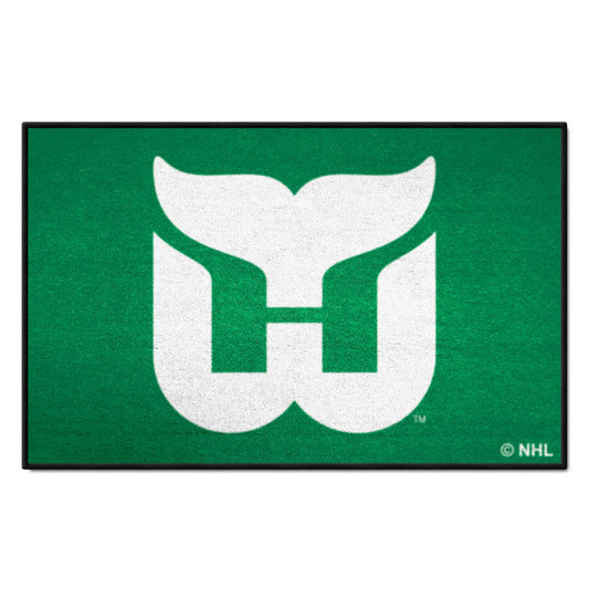 Retro NHL Hartford Whalers Starter Mat Accent Rug - 19in. x 30in. - Hartford Whalers