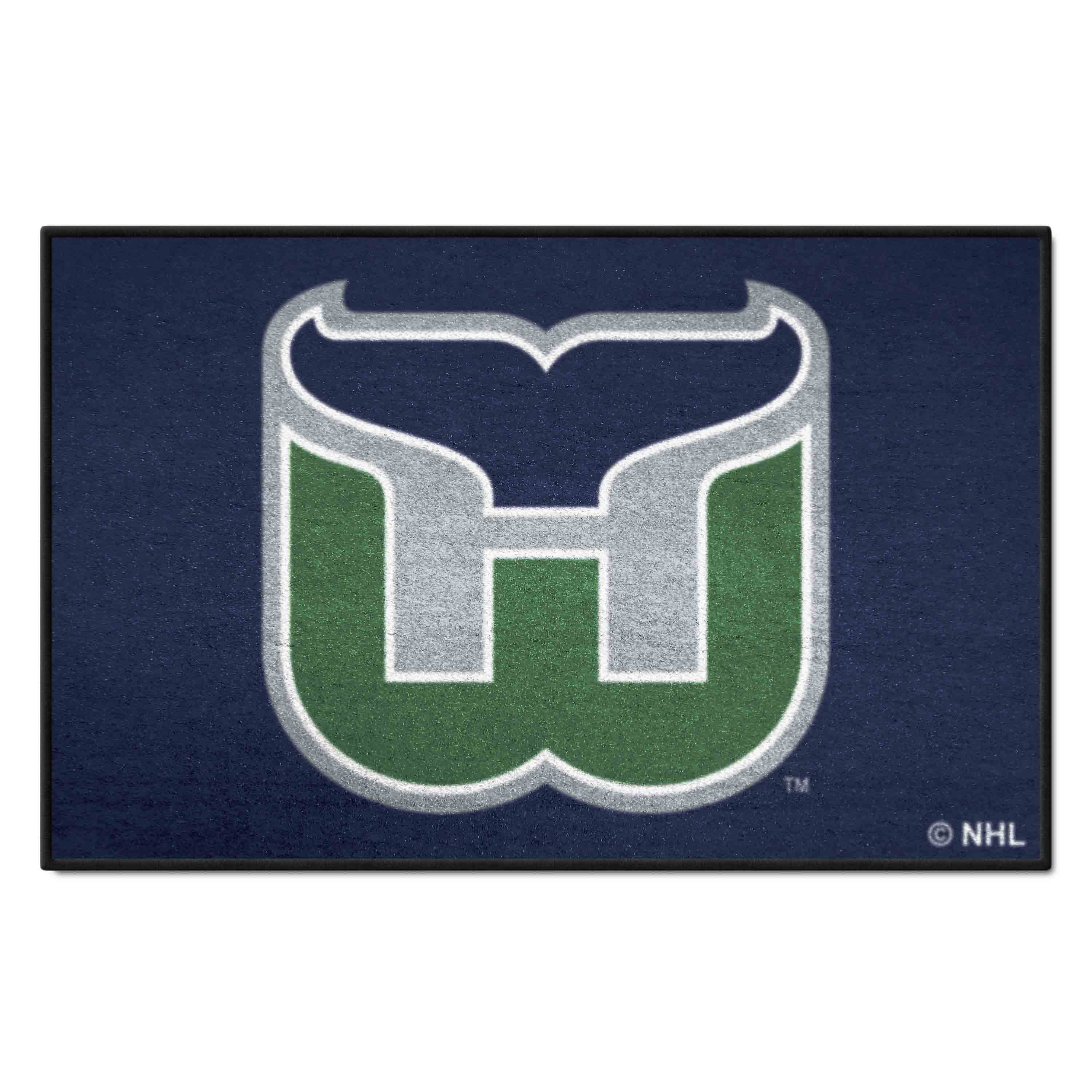 Retro NHL Hartford Whalers Starter Mat Accent Rug - 19in. x 30in. - Hartford Whalers