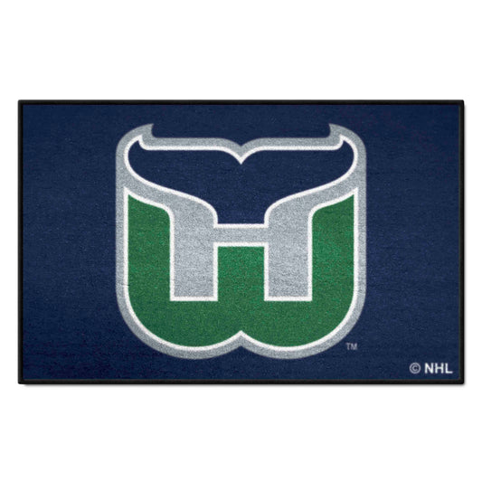 Retro NHL Hartford Whalers Starter Mat Accent Rug - 19in. x 30in. - Hartford Whalers