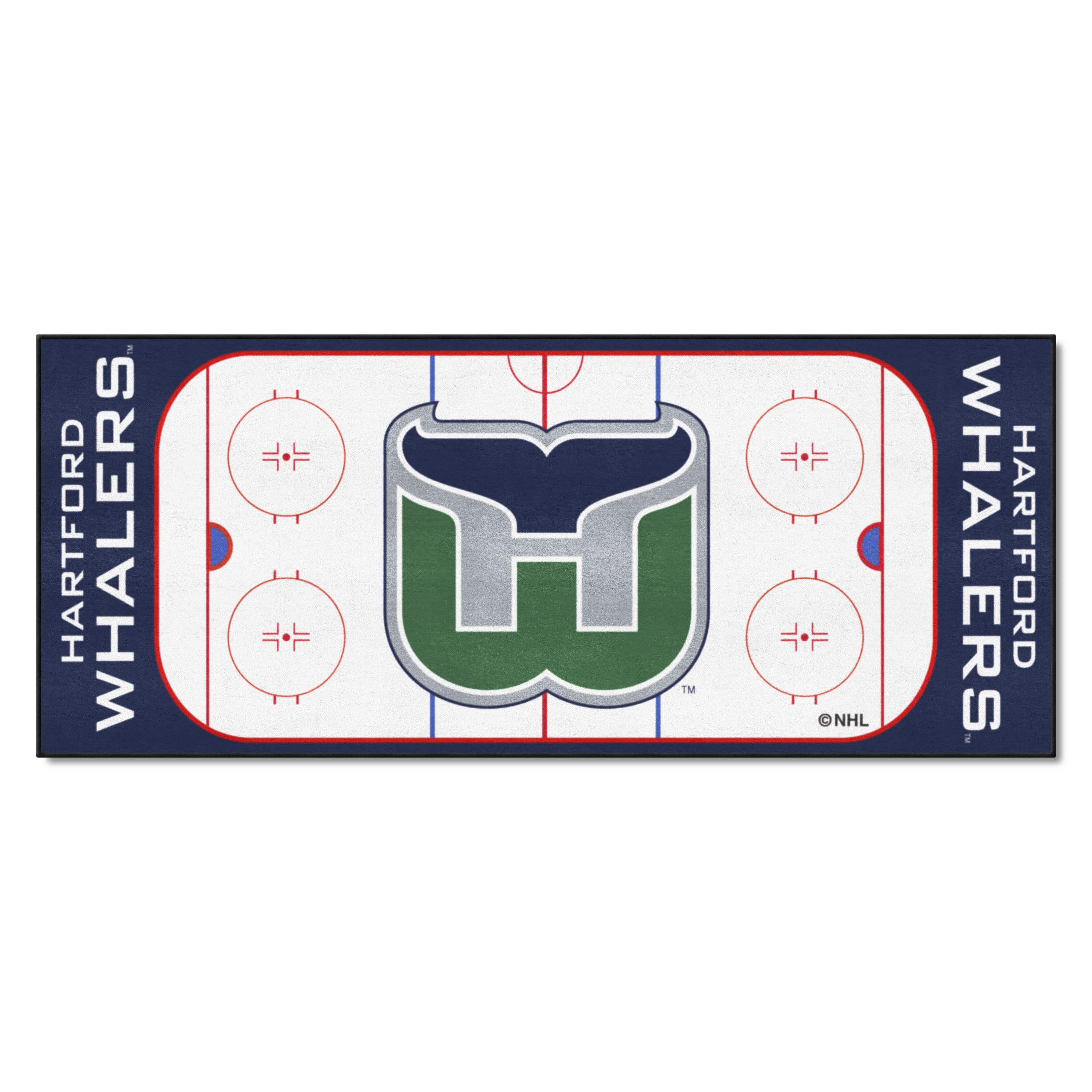 Retro NHL Hartford Whalers Rink Runner - 30in. x 72in. - Hartford Whalers