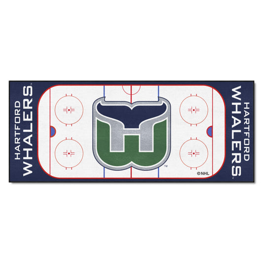 Retro NHL Hartford Whalers Rink Runner - 30in. x 72in. - Hartford Whalers