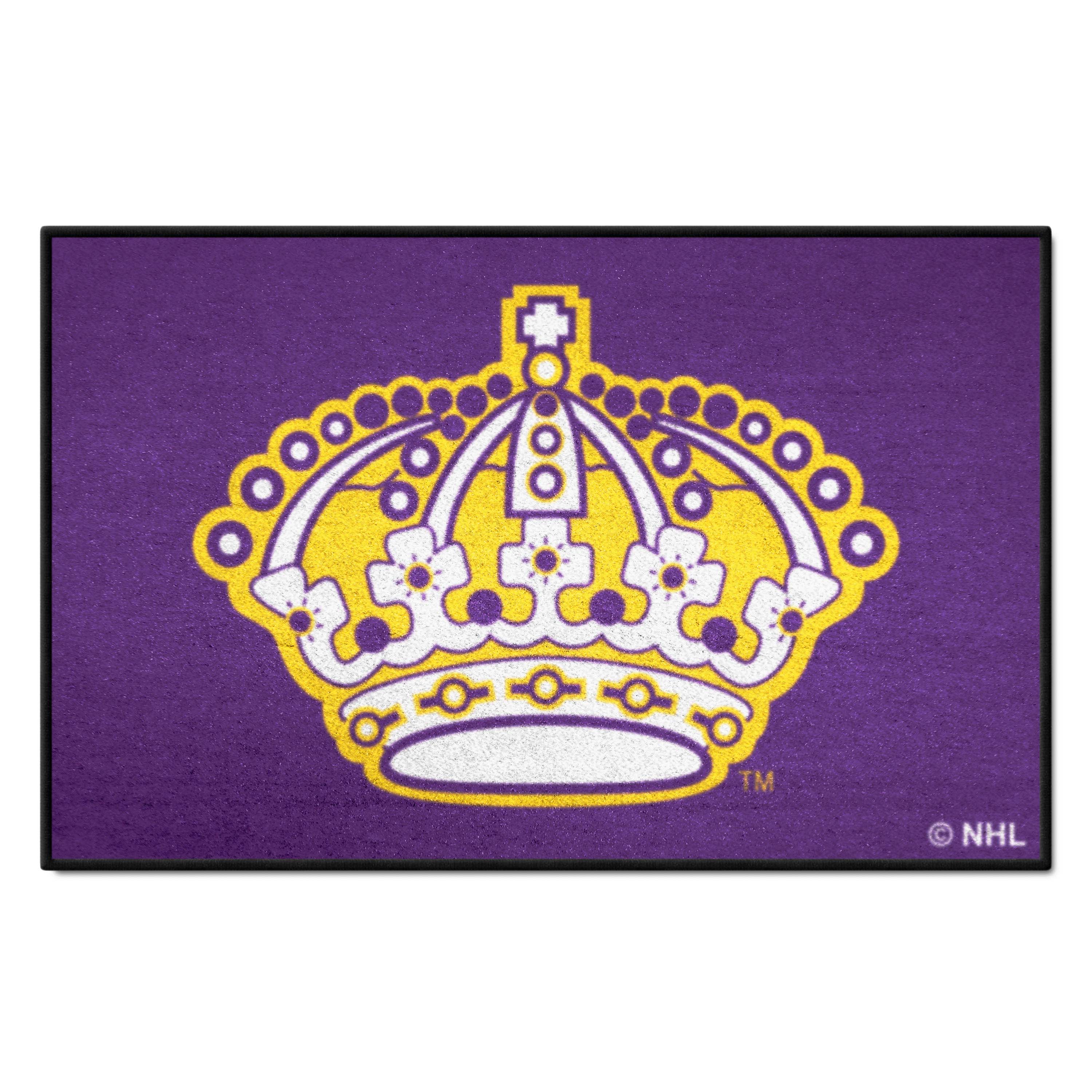 Retro NHL Los Angeles Kings Starter Mat Accent Rug - 19in. x 30in. - Los Angeles Kings