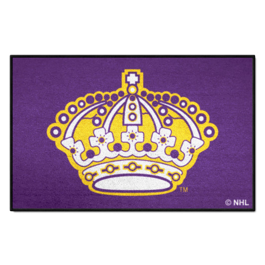 Retro NHL Los Angeles Kings Starter Mat Accent Rug - 19in. x 30in. - Los Angeles Kings