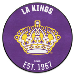 Retro NHL Los Angeles Kings Roundel Rug - 27in. Diameter - Los Angeles Kings