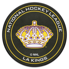 Retro NHL Los Angeles Kings Hockey Puck Rug - 27in. Diameter - Los Angeles Kings