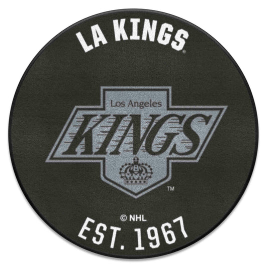 Retro NHL Los Angeles Kings Roundel Rug - 27in. Diameter - Los Angeles Kings