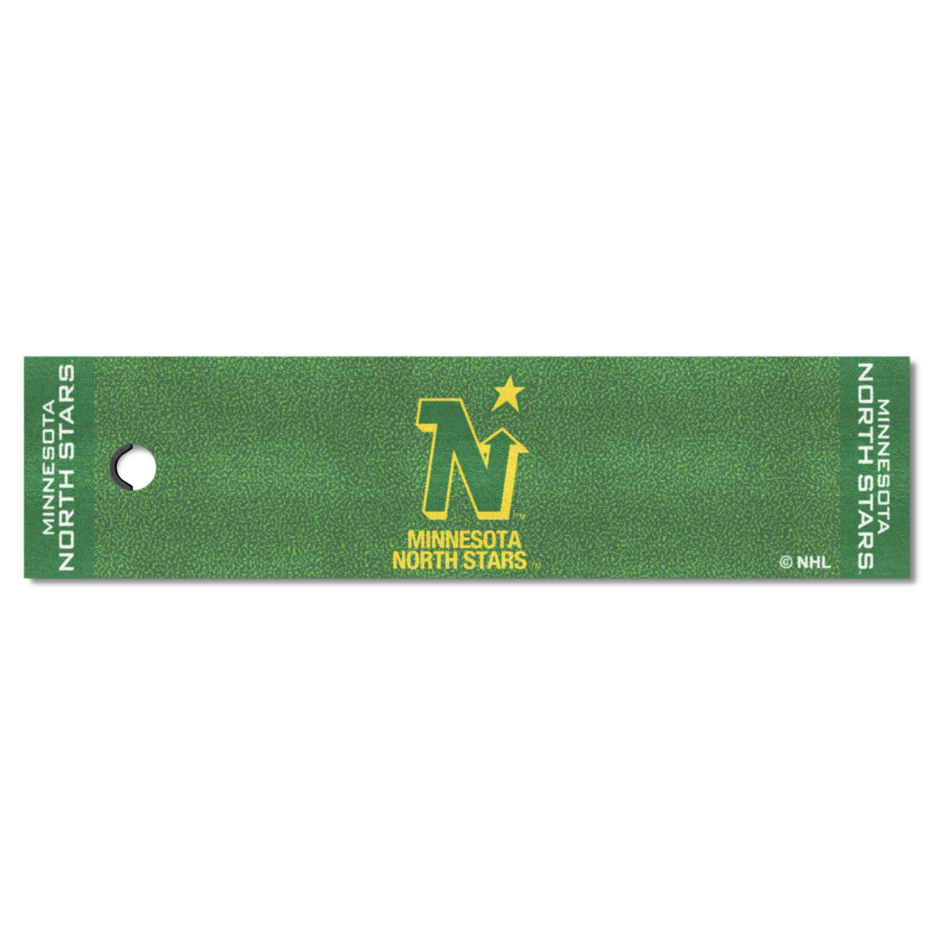 NHLRETRO Minnesota North Stars Putting Green Mat - 1.5ft. x 6ft. - Minnesota North Stars