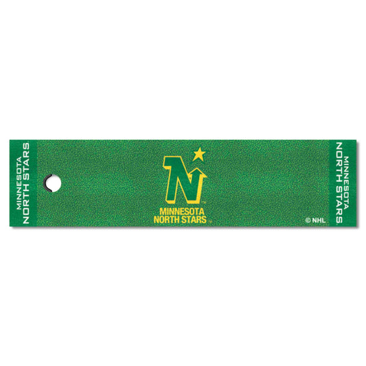 NHLRETRO Minnesota North Stars Putting Green Mat - 1.5ft. x 6ft. - Minnesota North Stars