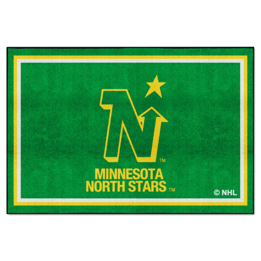 NHLRETRO Minnesota North Stars 5ft. x 8 ft. Plush Area Rug - Minnesota North Stars