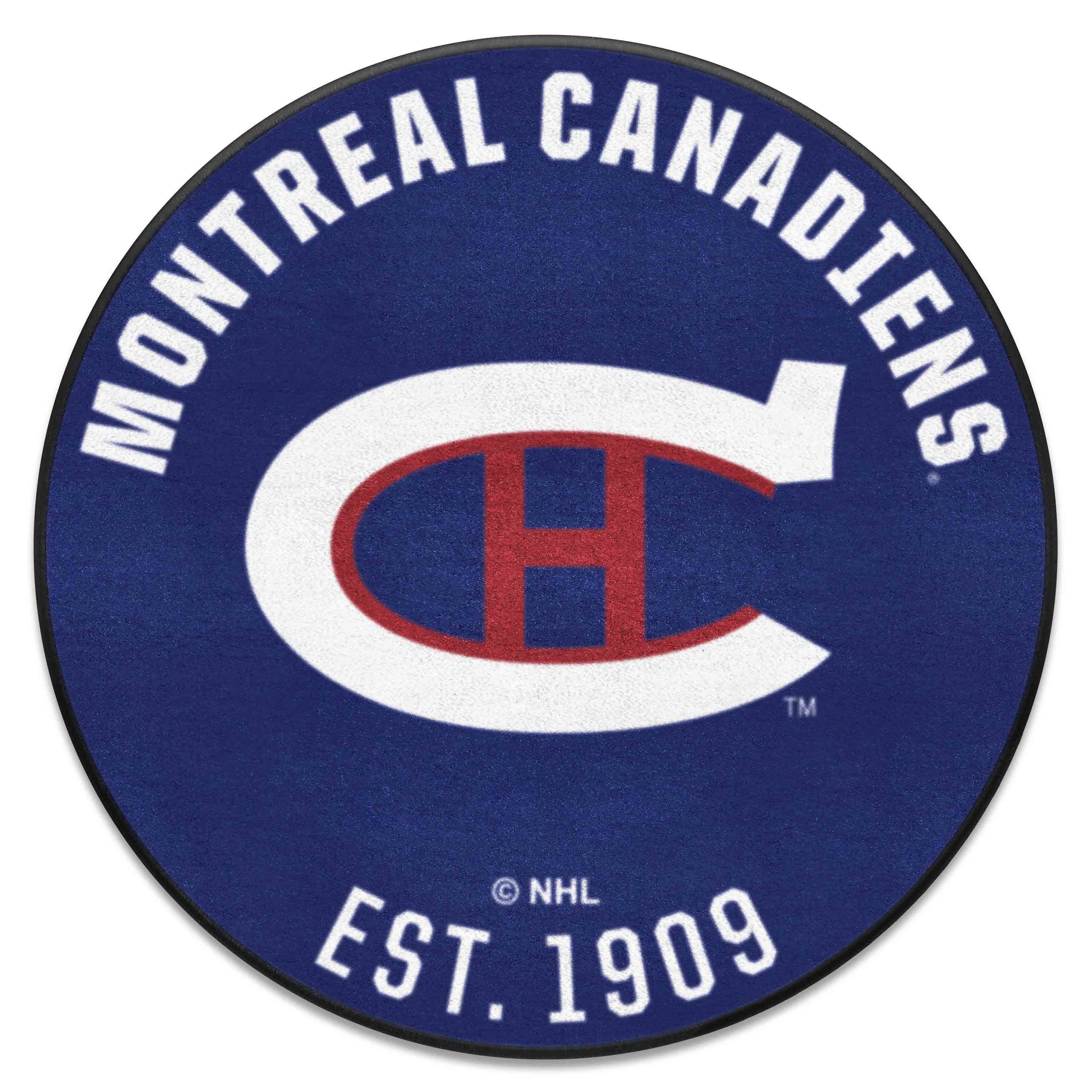 NHLRETRO Montreal Canadiens Roundel Rug - 27in. Diameter - Montreal Canadiens