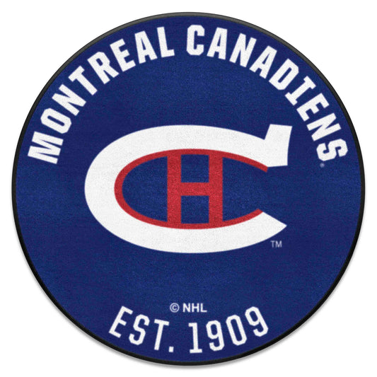 NHLRETRO Montreal Canadiens Roundel Rug - 27in. Diameter - Montreal Canadiens