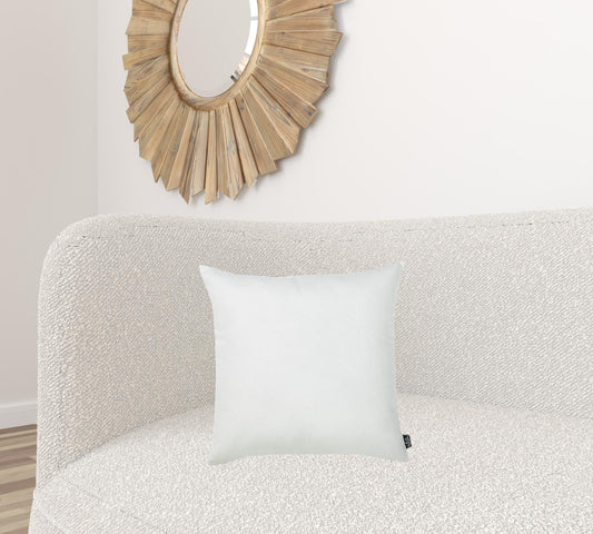 Set Of 2 Bright White Brushed Twill Decorative Throw Pillow Covers - Homeroots