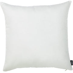 Set Of 2 Bright White Brushed Twill Decorative Throw Pillow Covers - Homeroots